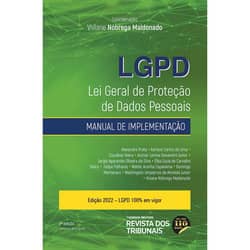 Capa do livro "LGPD: Lei Geral de Proteção de Dados Pessoais - Manual de Implementação"