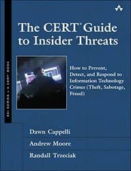 Capa do livro "The CERT Guide to Insider Threats"